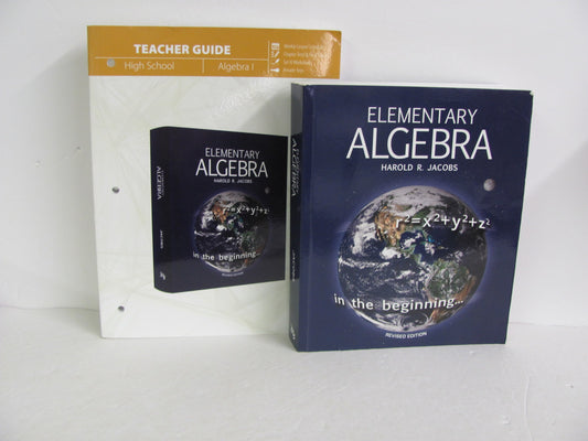 Elementary Algebra Master Books Set  Pre-Owned Jacobs Mathematics Textbooks
