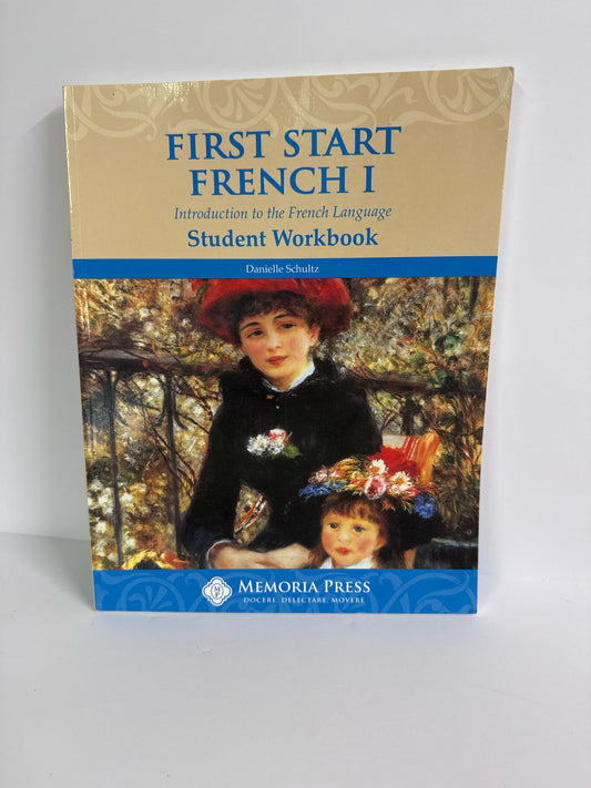 First Start French 1 Memoria Press Student Workbook Pre-Owned French Books