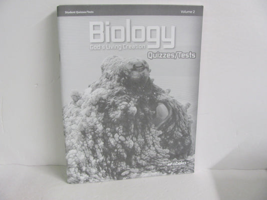 Biology Vol 2 Abeka Quizzes/Tests  Pre-Owned 10th Grade Science Textbooks