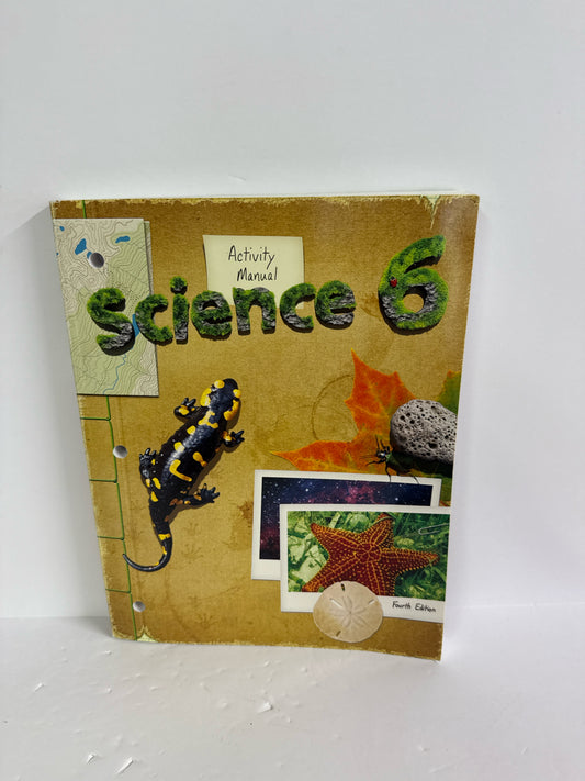 Science 6 BJU Press Activity Book  Pre-Owned 6th Grade Science Textbooks