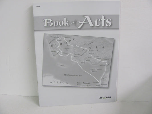 Book of Acts Abeka Tests  Pre-Owned 8th Grade Bible Textbooks