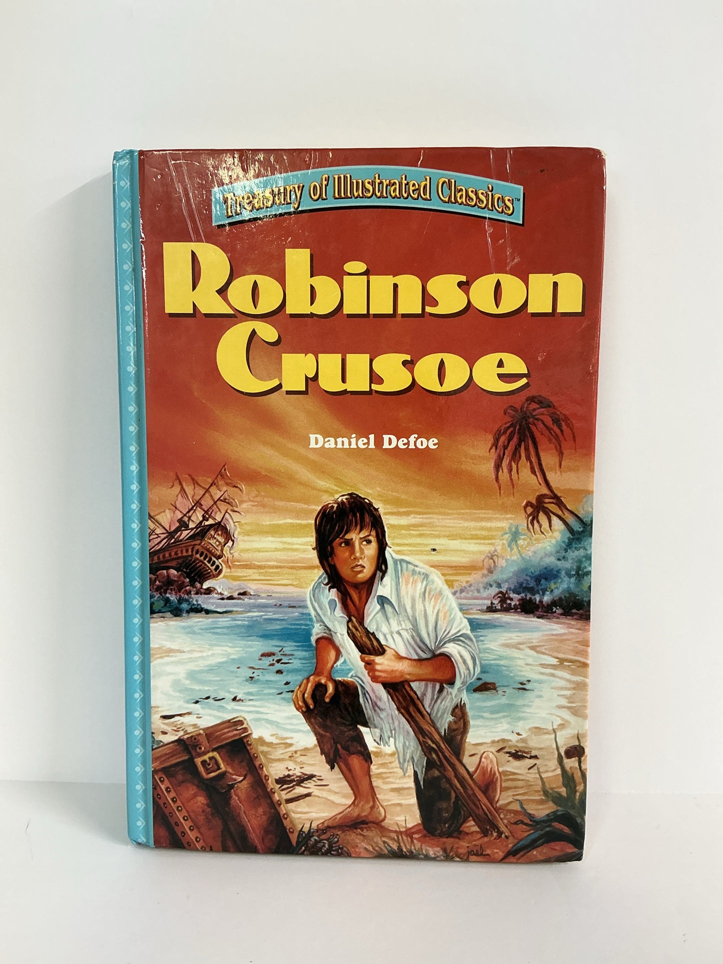 Robinson Crusoe Daniel Defoe Treasury of Illustrated Classics Juvenile Books