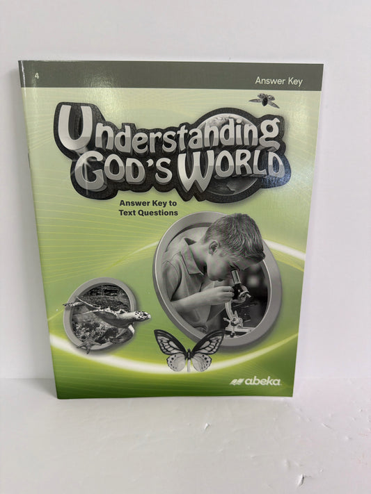 Understanding God's World Abeka Answer Key  Pre-Owned Science Textbooks