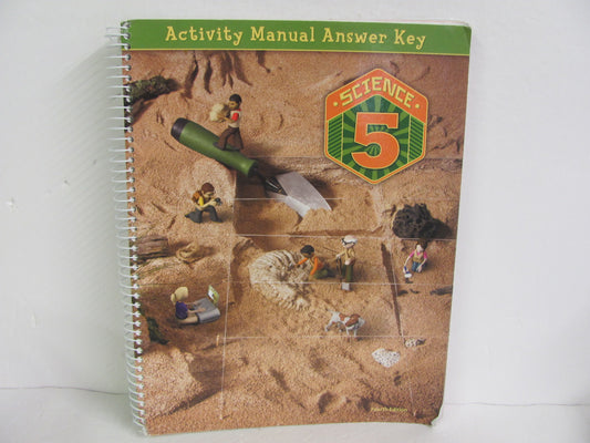 Science 5 BJU Press Activity Key Pre-Owned 5th Grade Science Textbooks