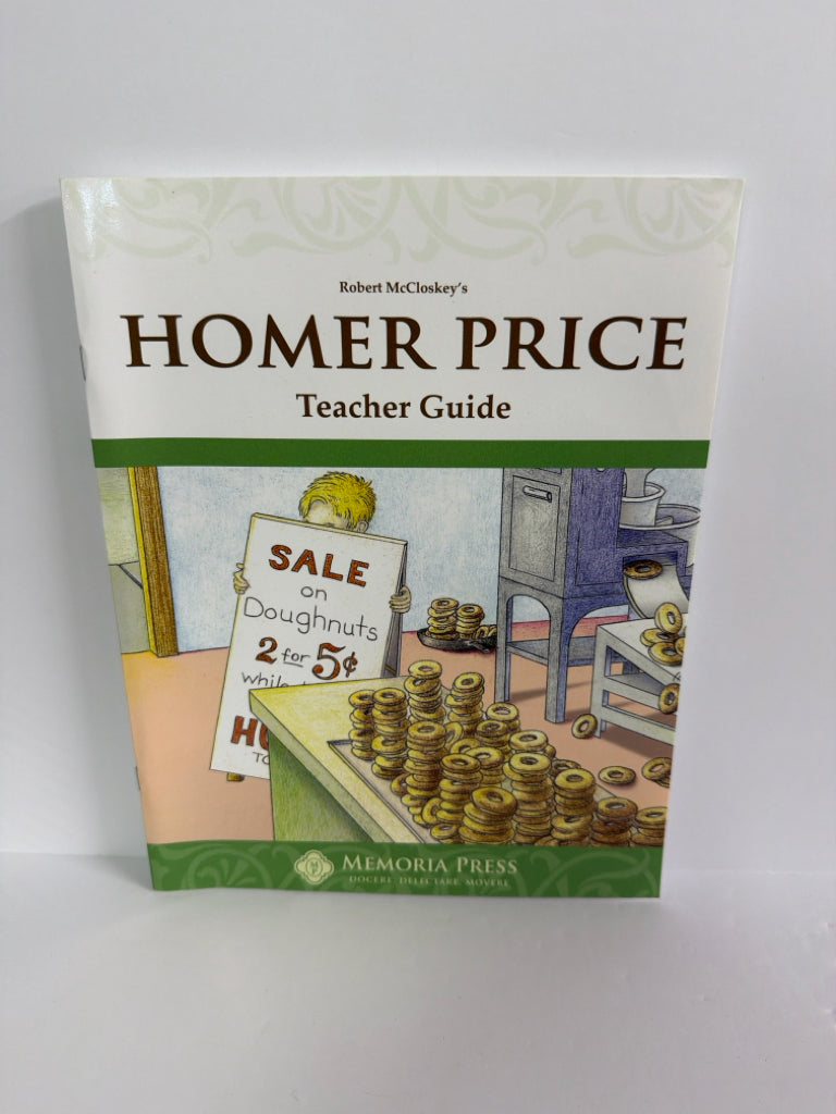 Homer Price Memoria Press Teacher Guide  Pre-Owned 3rd Grade Memoria Press