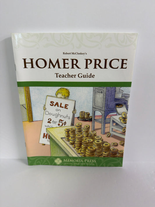 Homer Price Memoria Press Teacher Guide  Pre-Owned 3rd Grade Memoria Press