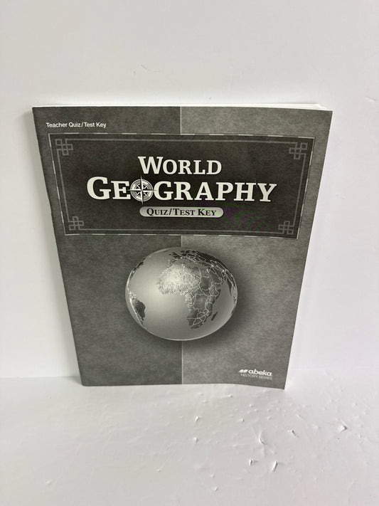 World Geography Abeka Quiz/Test Key  Pre-Owned 9th Grade History Textbooks