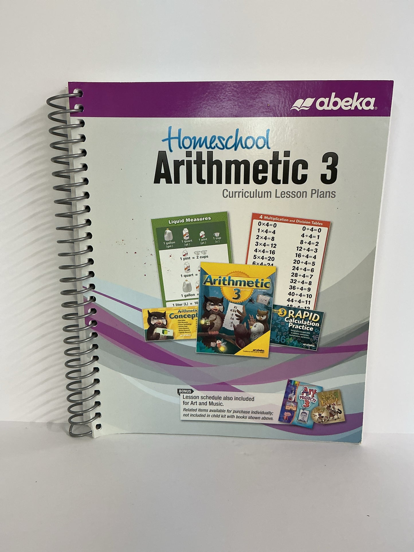Arithmetic 3 Abeka Curriculum/Lesson Plan Pre-Owned Mathematics Textbooks