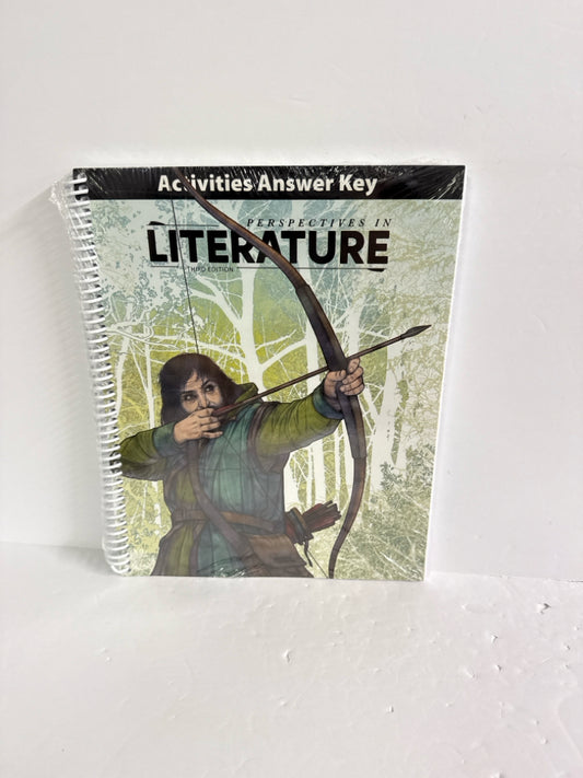 Perspectives in Literature BJU Press Activity Key Pre-Owned Language Textbooks