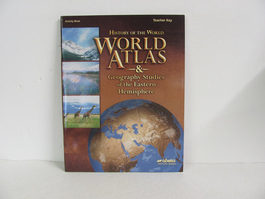 History of the World World Atlas Abeka Teacher Key  Pre-Owned History Textbooks