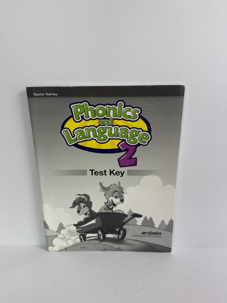 Phonics and Language 2 Abeka Test Key Pre-Owned 2nd Grade Language Textbooks