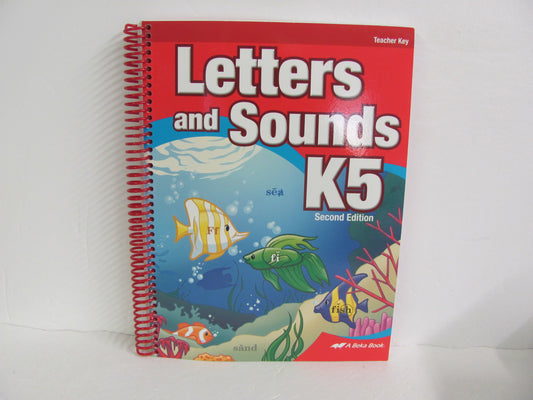 Letters and Sounds K5 Abeka Teacher Key  Pre-Owned Language Textbooks
