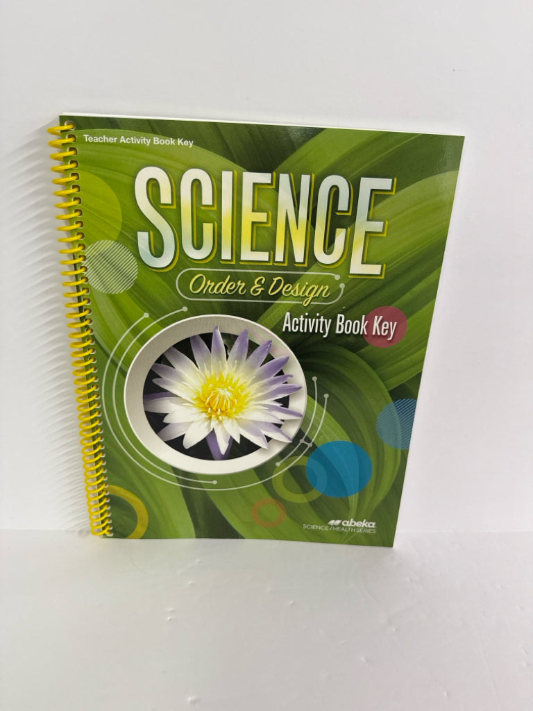 Order & Design Abeka Activity Book Key  Pre-Owned 7th Grade Science Textbooks
