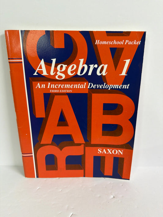 Algebra 1 Saxon Homeschool Packet Pre-Owned Saxon Mathematics Textbooks