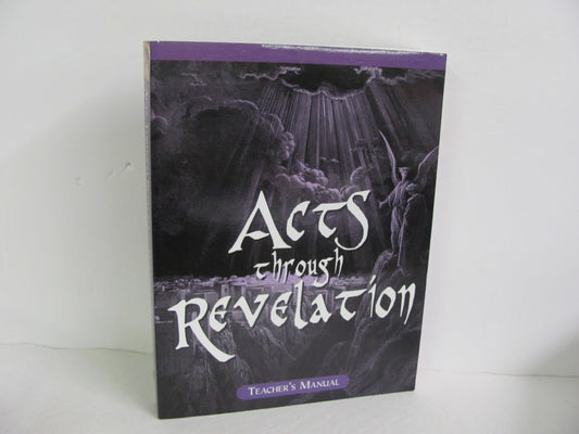 Acts Through Revelation Veritas Teacher Manual  Pre-Owned Bible Textbooks