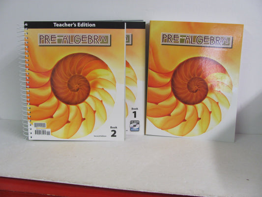 Prealgebra BJU Press Set  Pre-Owned 8th Grade Mathematics Textbooks