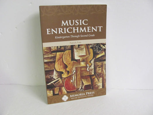 Music Enrichment Memoria Press Pre-Owned Fata Elementary Music Education Books