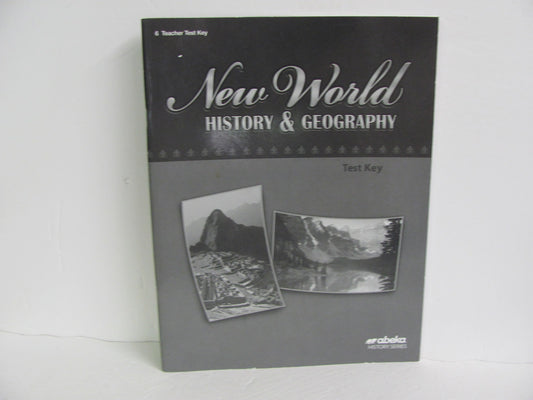New World History Abeka Test Key Pre-Owned 6th Grade History Textbooks