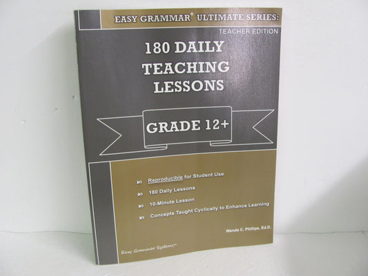 180 Daily Teaching Lessons ISHA Enterprises Phillips Language Textbooks
