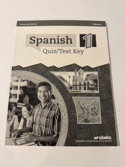Spanish 1 Volume 1 Abeka Teacher Test Key Pre-Owned High School Spanish Books