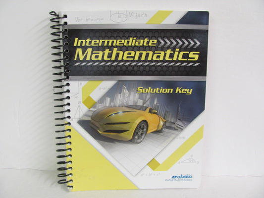 Intermediate Mathematics Abeka Solution Key Pre-Owned Mathematics Textbooks