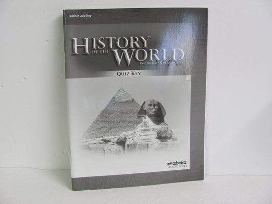 History of the World Abeka Quiz Key Pre-Owned 7th Grade History Textbooks