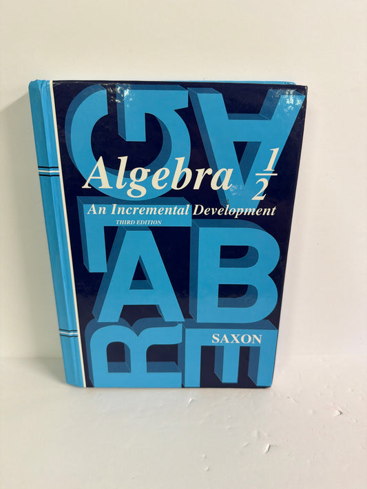 Algebra 1/2 Saxon Student Book Pre-Owned Saxon Mathematics Textbooks