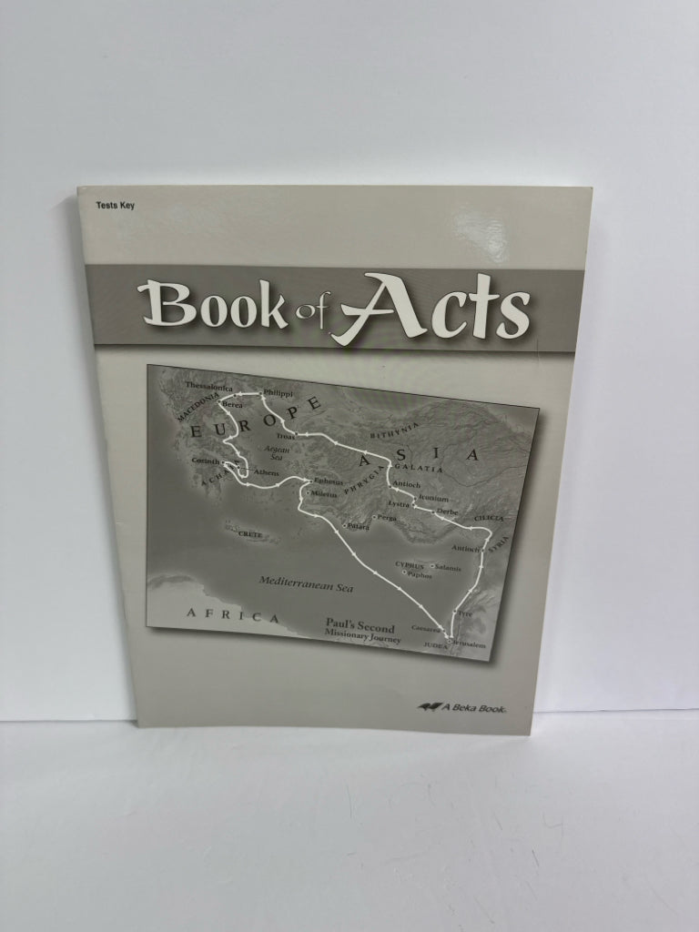 Book of Acts Abeka Test Key Pre-Owned 8th Grade Bible Textbooks