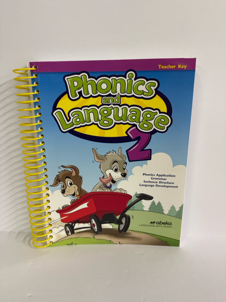 Phonics and Language 2 Abeka Teacher Key  Pre-Owned 2nd Grade Language Textbooks
