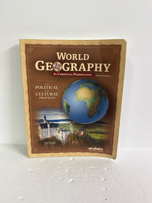 World Geography Abeka Student Book Pre-Owned 9th Grade History Textbooks
