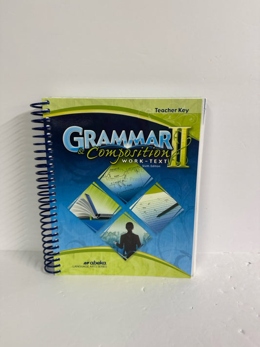 Grammar & Composition II Abeka Teacher Key  Pre-Owned Language Textbooks