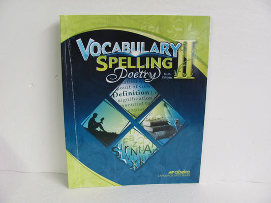 Vocabulary Spelling Poetry II Abeka 8th Grade Spelling/Vocabulary Books