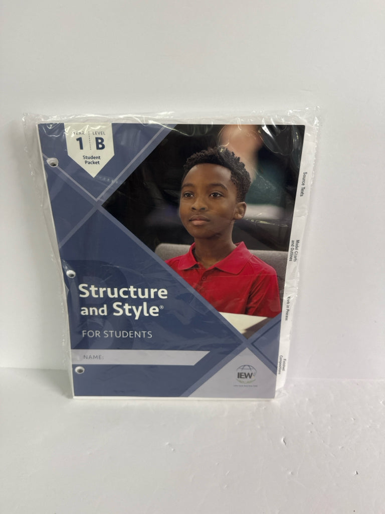 Structure & Style Year 1, Level B IEW Student Packet Pre-Owned Middle School IEW
