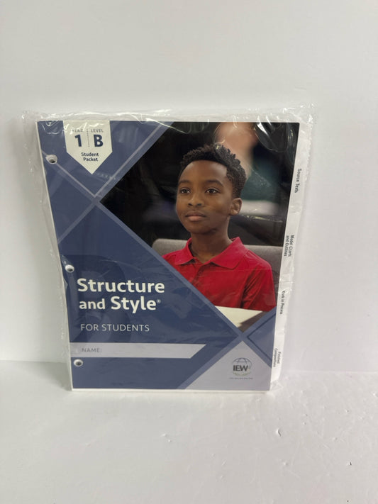 Structure & Style Year 1, Level B IEW Student Packet Pre-Owned Middle School IEW