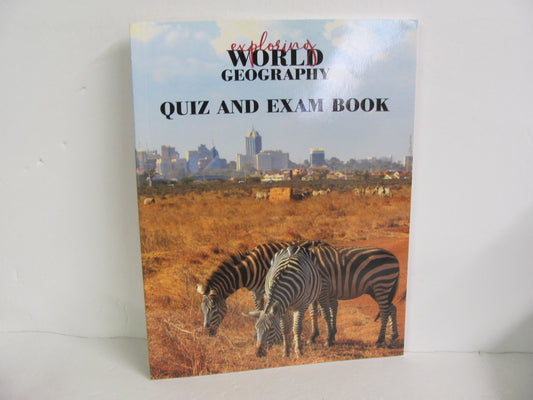 Exploring World Geography Notgrass Quiz and Exam Book Notgrass History Textbooks
