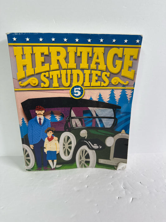 Heritage Studies 5 BJU Press Student Text  Pre-Owned 5th Grade History Textbooks