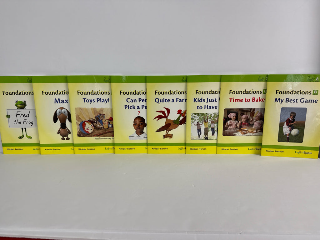 Foundations B Logic of English Set  Pre-Owned Kimber Iverson Language Textbooks