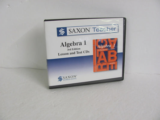 Algebra 1 Saxon Teacher CD-Rom  Pre-Owned High School Mathematics Textbooks