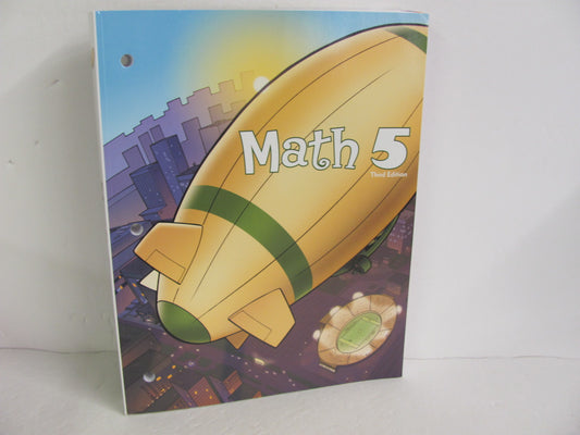 Math 5 BJU Press Student Book Pre-Owned 5th Grade Mathematics Textbooks