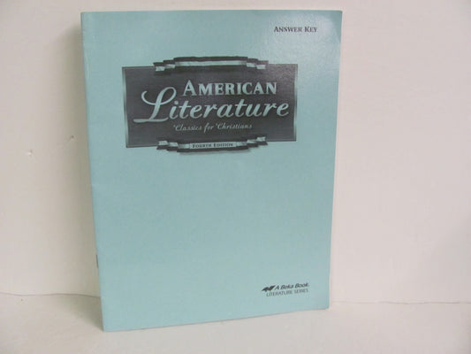 American Literature Abeka Answer Key  Pre-Owned 11th Grade Reading Textbooks