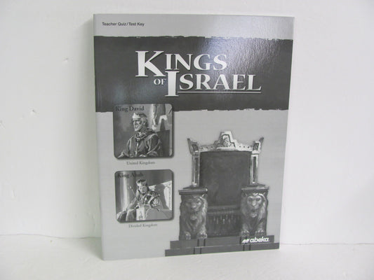 Kings of Israel Abeka Quiz/Test Key  Pre-Owned 9th Grade Bible Textbooks