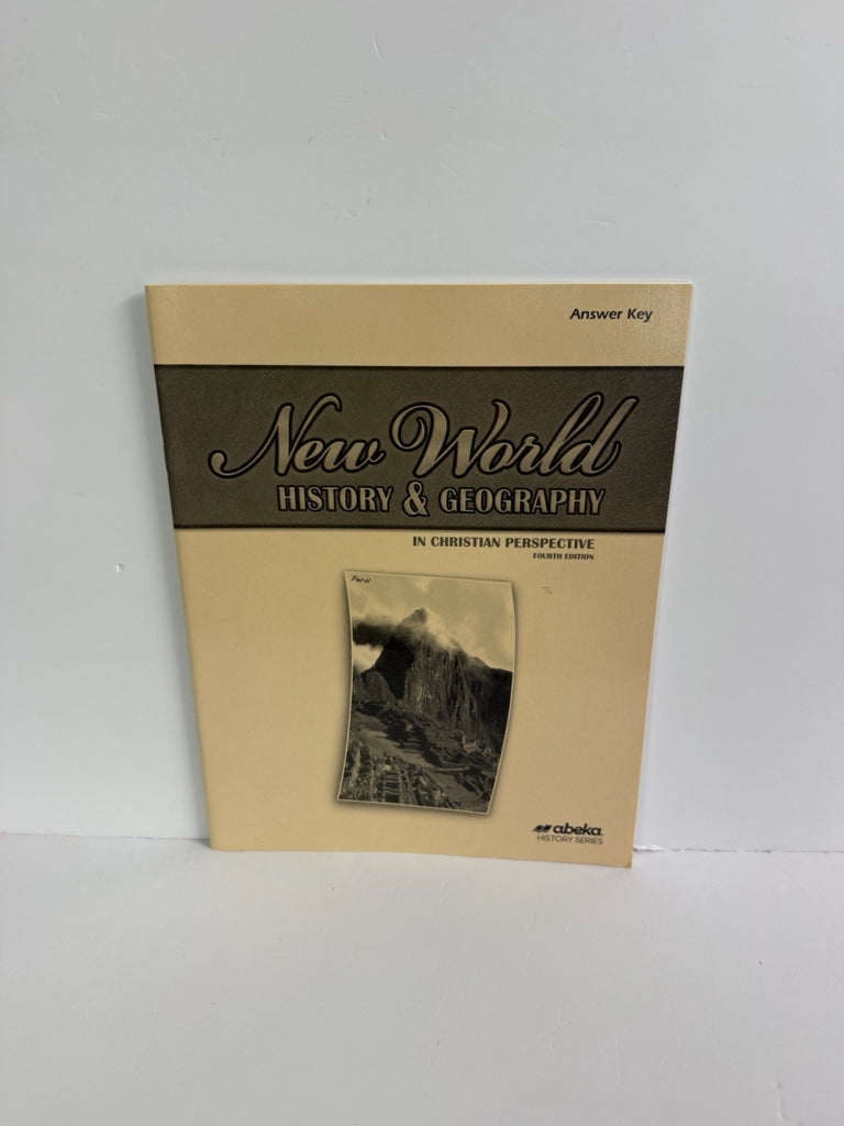 New World History & Geography Abeka Answer Key  Pre-Owned History Textbooks