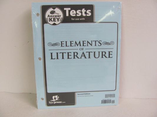 Elements of Literature BJU Press Test Key Pre-Owned 10th Grade Reading Textbooks