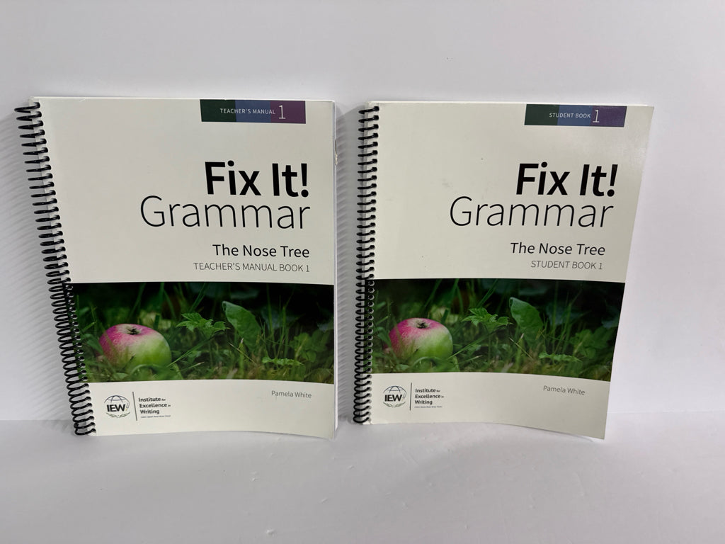 The Nose Tree IEW Set  Pre-Owned Pamela White Language Arts Fix It Grammar