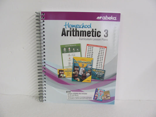 Arithmetic 3 Abeka Curriculum Pre-Owned 3rd Grade Mathematics Textbooks