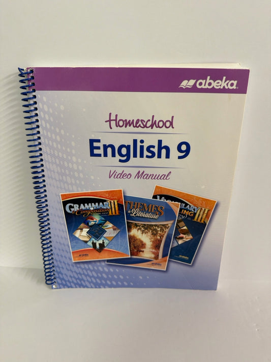 English 9 Abeka Video Manual- Pre-Owned 9th Grade Educator Resources