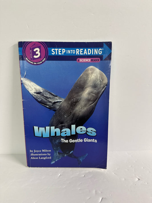Whales - The Gentle Giants Random House Pre-Owned Joyce Milton Phonic Readers