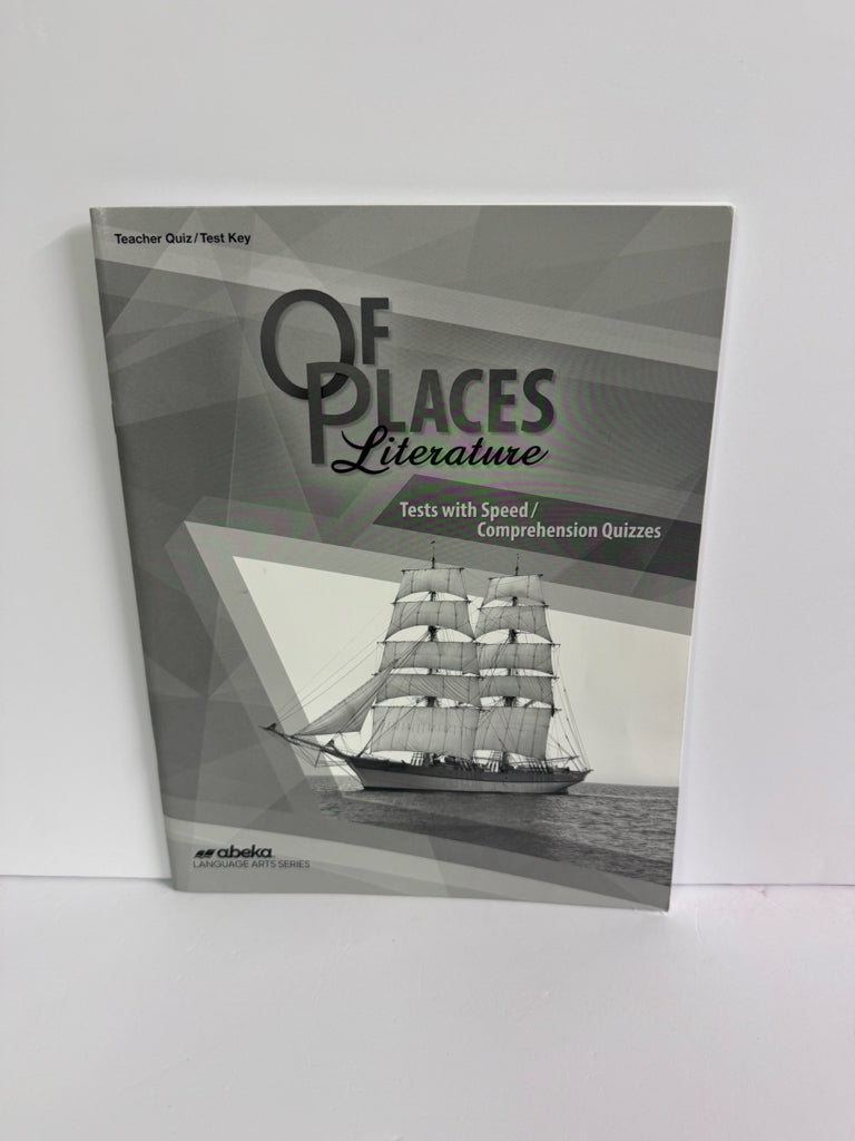 Of Places Literature Abeka Quiz/Test Key  Pre-Owned 8th Grade Language Textbooks