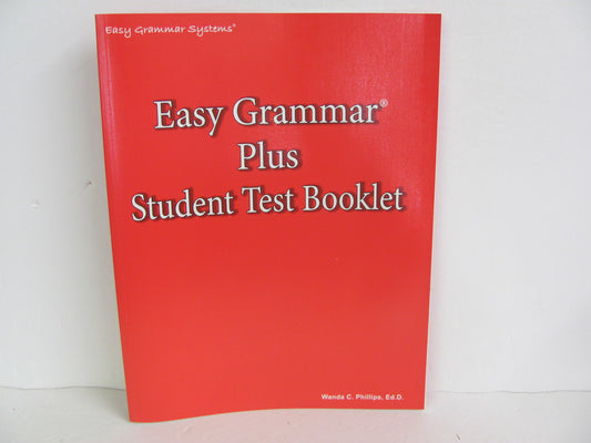 Easy Grammar Plus Easy Grammar Tests  Pre-Owned Phillips Language Textbooks