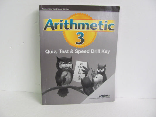 Arithmetic 3 Abeka Quiz/Test Key  Pre-Owned 3rd Grade Mathematics Textbooks